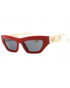 Versace  0VE4432U Sunglasses Red/Dark Grey.1 Modern Red Cat Eye Sunglasses With Gradient Lenses, Modern Red Shield Sunglasses With Gradient Lenses, Modern Red Cat Eye Sunglasses With Uv Protection, Modern Red Tinted Shield Sunglasses, Red Cat Eye Polarized Sunglasses, Modern Red Sunglasses With Gradient Lenses, Modern Red Sunglasses With Tinted Lenses, Red Square Frame Sunglasses With Tinted Lenses, Red Sunglasses With Gradient Lenses Modern Style