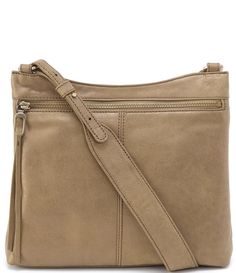 From the Vintage Hide Collection by HOBO&#x2C; the Cambel Leather Crossbody Bag features: 100% top grain leatherBrass hardwareZip closureInterior: 3 credit card slots&#x2C; 2 slip pockets&#x2C; zip pocket&#x2C; and a pen pocket Exterior smartphone pocket Approx. 10.5" W x 9.5" H x 2" D bag; 24.5" strap drop Imported. Leather Hobo Handbags, A Pen, Hobo Handbags, Dillard's, Leather Hobo, Top Grain Leather, Leather Crossbody Bag, Cross Body Handbags, The Vintage