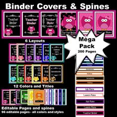 binder covers and shines mega pack