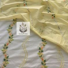 Item Overview Atharva Embroidery Salwar Kameez/Embroidered Shirt Brown/ Embroidered Kota Dupatta Yellow/Cotton Chikankari Salwar/Customized Stitching KO338 Fabric: * Shirt Cotton 2.5 Mts: Beautiful Embroidery White * Dupatta: Kota 2.5 Mtrs All Over Embroidery in Yellow * Bottom 2.5 Mts. - Chikankari Salwar in White Excusive Hand Embroidered Party Wear Punjabi Suit. Customization: * Fabrics: Designs Can be made in different Fabrics. * Stitching Available Care: * Dry Clean/ Avoid direct Ironing on White Churidar With Floral Embroidery For Transitional Season, Traditional Floral Embroidered Churidar For Navratri, Traditional Churidar With Floral Embroidery For Navratri, Traditional Churidar With Floral Embroidery For Diwali, Festival Cotton Silk Churidar With Dori Work, Yellow Mulmul Traditional Wear With Resham Embroidery, Festive Off White Embroidered Fabric With Floral Design, Yellow Traditional Wear With Resham Embroidery In Mulmul, White Floral Embroidery Churidar For Navratri