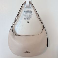 Coach White Payton Hobo Bag Coach Hobo Bag With Detachable Handle For On-the-go, Coach Hobo Bag With Silver-tone Hardware For Daily Use, Coach Hobo Bag With Removable Pouch And Top Handle, Beige Hobo Bag With Silver-tone Hardware, Beige Tote Hobo Bag With Silver-tone Hardware, Beige Hobo Bag With Silver-tone Hardware For Everyday Use, Coach Hobo Shoulder Bag With Silver-tone Hardware, Coach Hobo Bag With Double Handle, Coach Satchel Hobo Bag