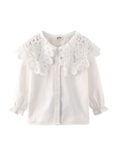 🛒🛒akidstar.com provides Unique Kids Wears/Accessories at affordable prices. Wholesale fashion baby&kid clothing White Cotton Doll Collar Shirt, White Cotton Shirt With Doll Collar, White Collared Top For Fall, White Top With Cute Collar For Fall, White Cotton Blouse With Cute Collar, Cute White Top With Peter Pan Collar, Cute White Top With Doll Collar, Cotton Tops With Cute Collar For Fall, White Cotton Top With Lace Collar