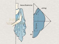 an image of a woman's dress with the measurements for it and how to measure it