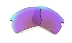 two sunglasses with purple mirrored lenses on them