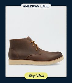 Full-grain leather upper/Mini-groove sole design provides traction, flexibility and all-day comfort/Reinforced, two-tone laces for easy on and off/Durable, super-lightweight Rubber/EVA combo outsole/Not Eligible For Promotions | Only Ships Within The Casual Goodyear Welted Lace-up Chukka Boots, Plain Toe Chukka Boots For Workwear, Goodyear Welted, Semi-formal Wingtip Chukka Boots With Rubber Sole, Masculine Lace-up Chukka Boots With Leather Sole, Brown Semi-formal Chukka Boots With Rubber Sole, Chukka Boot, Women's Jeans, Chukka Boots, Full Grain Leather