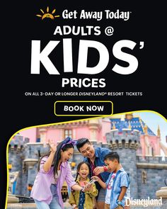 the disneyland resort ad for kids'prices