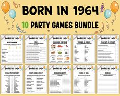 born in 1960 party games bundle