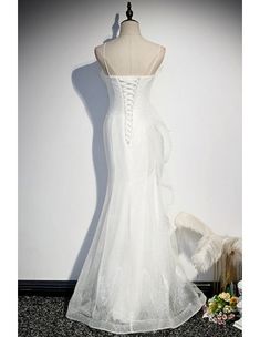 10% off now! Shop graceful white mermaid prom gown with sparkling ruffles online. Sheprom offers formal, party, casual & more style dresses to fit your special occasions. Prom Dresses White, Mermaid Prom Gown, Mermaid Gown Prom, White Mermaid, Custom Size Dresses, White Tulle, Tulle Prom Dress, Wedding Bridesmaid Dresses, White Sleeveless