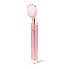 Tighten and soothe with the warming, sonic power of our Sonic Rose Quartz Beauty Bar. This all-purpose vibrating beauty tool energizes adull complexion with high-frequency vibration to help, firm, refresh, and de-bloat puffy skin ,and enhance topical skincare application Facial Tools, Pink Face Roller, Pink Balls Face Roller, Vibrating Face Roller, How To Use Rose Quartz Facial Roller, Face Massage Tool Rollers, Softer Hands, Rose Quartz Facial Roller, Vanity Planet