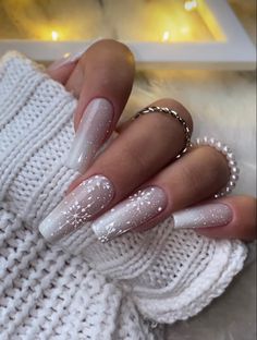 Winter Nails Acrylic, Nails Now, Acrylic Nails Coffin Short, Short Acrylic Nails Designs, Xmas Nails, Heart Nails, Best Acrylic Nails, Gorgeous Nails