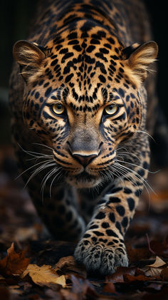 Leopard staring ahead while moving closer. Jaguar Eyes, Jaguar Aesthetic, Jaguar Drawing, Leopard Photography, Jaguar Pictures, Jaguar Art, Jaguar Wallpaper, Leopard Portrait, Leopard Pictures