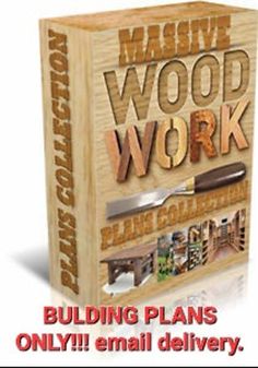 a wooden work book with the title building plans only email delivery