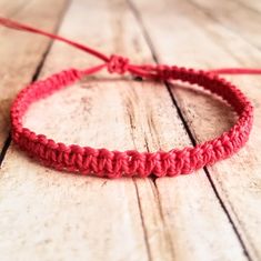 Plain Knotted Bracelet Made With Red Cording. Adjustable To Fit Most Wrist Sizes:) Knotted Bracelet, Bracelet Knots, Womens Jewelry Bracelets, Bracelet Making, Lady In Red, Women Jewelry, Bracelet, Red, Women Shopping