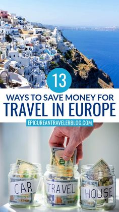 Are you dreaming of traveling to Europe and wondering how you'll afford your dream culinary vacation in Europe? With these 13 money-saving tips, you'll learn how to create a Europe trip budget, strategies to earn and save funds for your trip to Europe, and ideas for reducing travel costs. By implementing these travel budgeting tips, you will build your European vacation fund to plan and take your dream trip to eat and drink your way around Greece, Italy, France, or elsewhere in Europe. Budget Strategies, Travel 2025, Europe Food, Traveling To Europe, Planning Trips, Vacation Fund, Greece Italy, Travel Infographic, Trip To Europe