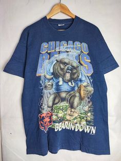 Geeky Clothes, Nfl T Shirts, Vintage Sports, Chicago Bears, My Account, Used Clothing, Clothing Brand, Nfl, Graphic Tees