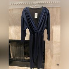 Brand New Midi Dress With 3/4 Sleeves Chic Nordstrom Midi Dress, Elegant Midi Length Nordstrom Dress, Elegant Midi-length Nordstrom Dress, Blue Dressy Midi Dress For Night Out, Dressy Blue Midi Dress For Night Out, Blue Midi Dress For Fall Night Out, Black Glittery Dress, Glittery Dress, Nordstrom Dresses