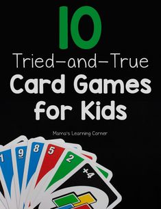 10 card games for kids to play on the computer or in an internet game console