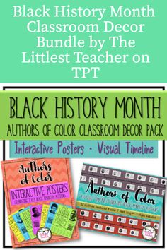 the black history month bundle for teachers to use on tpv and other teaching materials