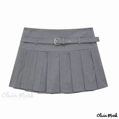 Olivia Mark - Chic Waist Accented Dressy Skirt