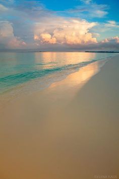 the beach is clean and empty during the day