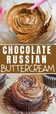 chocolate russian buttercream is an easy dessert recipe