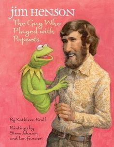 the frog who played with puppets is shown in this children's book cover image