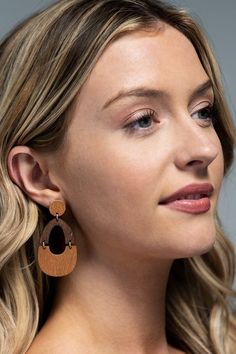 This Cecile Expresso Wood Earrings have a two tone oval wood dangle drop made of wood. These hoops are a perfect addition to any outfit and will suite your casual days or business work office environment. Lightweight for comfort. Nickel and lead compliant. Approx. L 2.50" W 1.25" Office Environment, Business Work, Busy At Work, Wood Earrings, Work Office, Made Of Wood, Two Tone, Drop Earrings, Wood