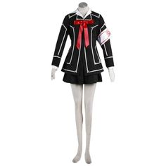 For Cosplay Fans: Vampire Knight Cross Yuki Cosplay Costumes.
The Vampire Knight Cross Yuki Cosplay Costumes are for sure darling costume. This costume gives any female who wears this costume a perfect female charm.  This costume is themed after Yuki Cross who is a female character of Vampire Knight. Whatever the Vampire Knight is, this is a perfectly designed costume for Cosplay lovers and every girl who sees you wearing this costume will compliment you “wow, oh my god, I love your dress”. Red Long Sleeve Cosplay Costume For Events, Vampire Cosplay Costume With Long Sleeves, Fitted Anime School Costume, Vampire Style Cosplay Costume, Anime Print Cosplay Costume For School Events, Gothic Long Sleeve Cosplay Costume, Gothic Black Long Sleeve Cosplay Costume, Fitted Long Sleeve Anime Cosplay Costume, Anime Cosplay Costume With Long Sleeves