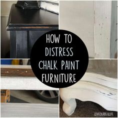 Distressing furniture can be a simple and cost-effective way to give your home character. Distressing chalk paint furniture as well as other types of Distressing Chalk Painted Furniture, What Is Chalk Paint, Home Character, Chalk Painted Furniture, Best Chalk Paint, Chalk Paint Brushes, Distress Paint