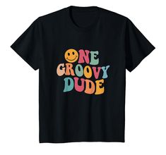 PRICES MAY VARY. Have you prepared anything cute for your darling to wear on his 1st birthday? Then, this One Groovy Dude tee will make a lovely item for your kids to announce his new age in the coming time. Surely it will make him the most adorable! One Groovy Dude, Wild One, Groovy, Retro, 1st Birthday, 1 Year Old Bday, First Birthday, Top For Baby Boy, Top For Son, Baby Toddler, Birthday Boy, Bday Boy, Baby Boy, Birthday Theme, Birthday Party, 1st Birthday Boy Outfit. Lightweight, Classic fit Groovy Bday Shirt, Funny First Birthday T-shirt, Funny First Birthday T-shirt With Letter Print, Funny Letter Print T-shirt For First Birthday, Fun Graphic Print T-shirt For First Birthday, Playful Funny Print T-shirt For First Birthday, One Groovy Dude, Boy Birthday Theme, Birthday 1 Year