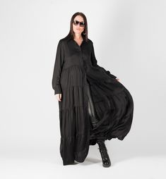 Summer long dress, Black Flounces Dresses for Womens. Caftan Dress, Black Kaftan, Long Dress, Loose Dress, Long Dress, Party Dress Made of : Viscous The model wears size M - 5,6' / 170 cm Available Size: XS, S, M, L, XL, 2XL,3XL,4XL, 5XL,6XL,7XL,8XL The model is suitable for PLUS SIZE CARE Machine Wash 30oC Hand Wash with warm water Medium hot iron Summer Long Dress, Beach Pareo, Winter Coat Dress, Long Dress Black, Black Kaftan, Long Kaftan, Flounced Dress, Summer Linen, Caftan Dress