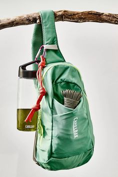 CamelBak Arete Sling 8L | Free People Hiking Day Pack, Adventure Bags, Bottle Sling, Short One Piece, Green Backpacks, Hiking Bag, Hiking Backpack, Stay Hydrated, Recycled Materials