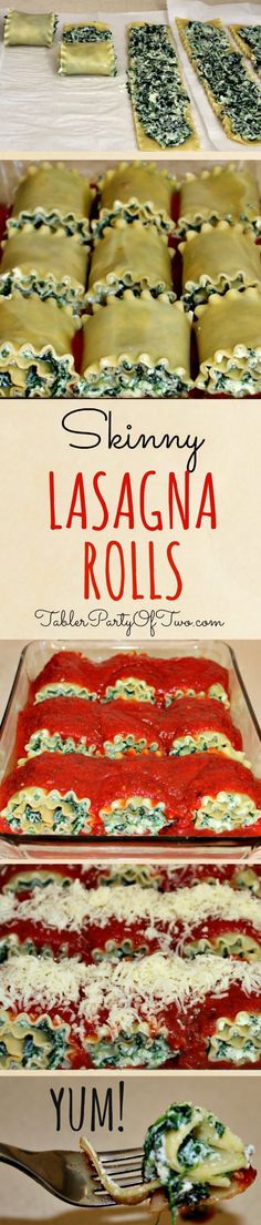 the lasagna rolls are ready to be eaten