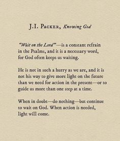 an old book page with the words j i packer, aaroning god on it