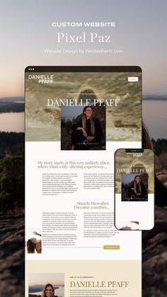 an image of a website page with the title'daniele peaf'on it