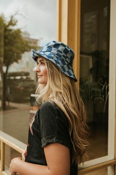 We've gotta have our bucket hats with us at the lake and the Check Yourself Bucket Hat has been our fav lately. This denim hat has an adjustable inside with a brim that can be folding up or laying flat. Check Yourself Bucket Hat-Denim, boutique clothing, casual, the perfect hat! Boutique Clothing Hat Boutique, Denim Boutique, Check Yourself, Clothing Casual, Denim Hat, At The Lake, Bucket Hats, Folded Up, Boutique Clothing