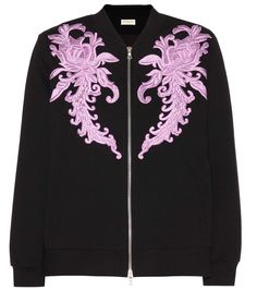 Couture Embroidery, Pink Jacket, Dries Van Noten, Cotton Jacket, Kimonos, Leisure Wear, Outerwear Jackets