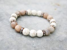 Sunstone Bracelet, Yoga Beads, Beaded Bracelets Tutorial, Diffuser Jewelry, Diffuser Bracelets, Custom Bracelets, Beaded Stretch Bracelet, Gemstone Bracelets