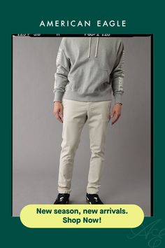 LIVED-IN™ bottoms collection/Flex is durable and designed to give you just enough stretch to move with no problem/Comfortable and never loses its shape/Soft, structured fabric/Garment washed for a lived-in look/These khakis are Real Good: made in a Stretch Straight Leg Sweatpants For Elevated Casual, Casual Stretch Gray Bottoms, Urban Cotton Activewear With Relaxed Fit, Cotton Athleisure Bottoms For Elevated Casual Wear, Casual Cotton Activewear With Tapered Leg, Stretch Gray Cotton Bottoms, Gray Stretch Cotton Bottoms, Casual Cotton Activewear With Straight Leg, Stretch Cotton Gray Bottoms