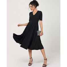 Season:Summer; Fabric:Polyester; Gender:Women's; Style:Vintage,Elegant; Occasion:Date,Vacation,Party,Daily,Work; Fit Type:Regular Fit; Dresses Type:Black Dress,Vintage Dress; Pattern:Plain; Design:Pleated; Neckline:V Neck; Front page:FF; Listing Date:04/12/2024; Bust:null; Length:null; Shoulder Width:null; Waist:null; Fit US Size:null; Fit UK Size:null; Fit EU Size:null; Dress Length Type:Mini Dress; Print Type:Print Black Mid-length Fit And Flare Dress, Black Chiffon V-neck Midi Dress, Black V-neck Midi Dress With Flattering Silhouette, Black Non-stretch Solid Midi Dress, Black Dresses Online, Midi Dress Elegant, Black Rayon V-neck Midi Dress, Vintage Black Dress, Outwear Women