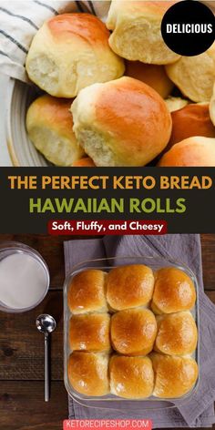 the perfect keto bread hawaiian rolls soft, fluffy, and cheesy