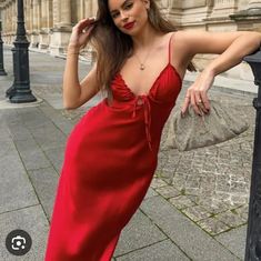 Size Medium Sold Out Side Hidden Zipper Closure Bloggers Favorite Red Satin Mini Dress, Silk Satin Dress, Long Midi, Dress Women Elegant, Textured Dress, Long Midi Dress, Dress Spaghetti, Summer Party Dress, Satin Mini Dress