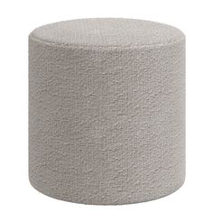 a round stool made out of fabric on an isolated white background, with no legs