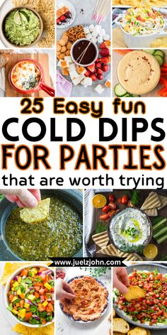 25 easy and fun cold dips for parties that are worth trying