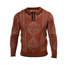 Description ﻿REGULAR-FIT RUN TRUE TO SIZE Prestige polo sweaters style No : SW-547 Rust High quality sweaters Trim around the collar and cuff Luxury paisley design polo sweaters  sweater is suitable for casual, work, outing and any other leisure activities. Basic and fashion enough for everyday wear and the polo knit sweater also will� make you professional enough for a business look. Easy To Match  The men's dress pullover sweaters work well with many different types of pants, such as casual pan Mens Pullover Sweater, Mens Overcoat, Plaid And Leather, Slim Fit Dress Pants, Polo Long Sleeve, Plaid Suit, Short Sleeve Dress Shirt, Slim Fit Suits, Fur Coats Women