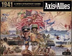 A review of Axis & Allies 1941 from Wizards of the Coast. Strategy Board Games, Tiger Tank, Vintage Board Games, Sweet Pic, Military Forces, Wizards Of The Coast, Age 12