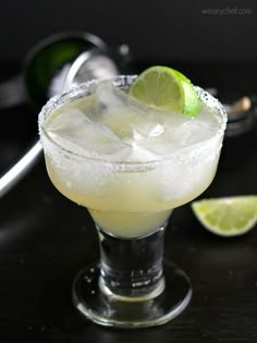 a margarita sitting on top of a table