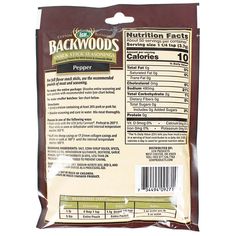 backwood's baking mix is packed in a bag