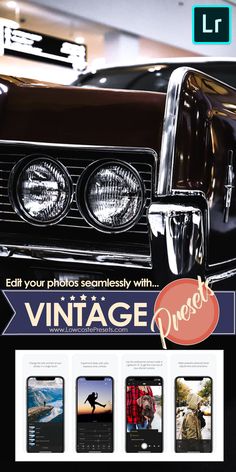 an advertisement for the vintage photos website