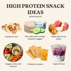 an image of high protein snack ideas